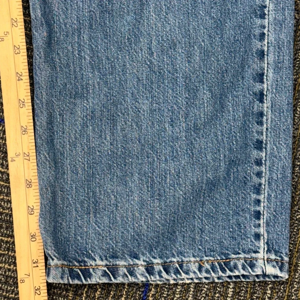 Faded Glory Bootcut Jeans Mens 38x32 Blue Excellent Loose Fit Medium Wash Denim